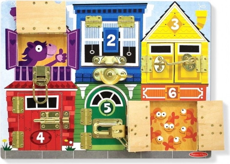 Houten motivatietableau Sloten en beveiligingen Melissa and Doug