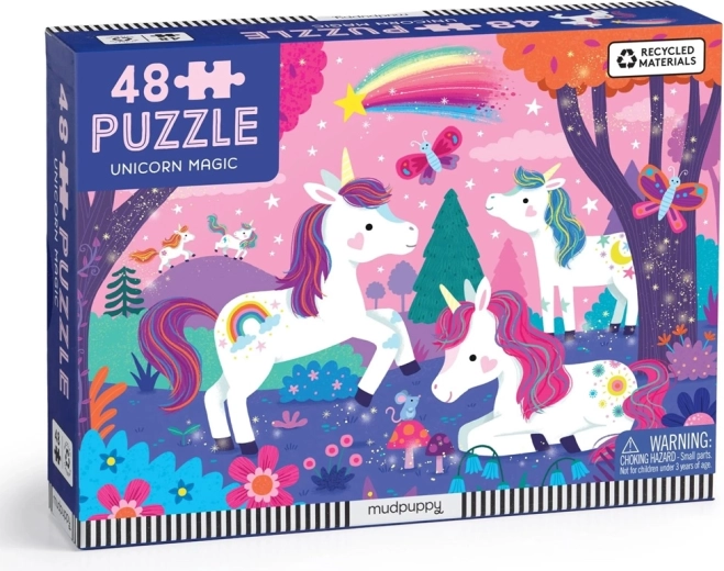 Mudpuppy puzzel Magische eenhoorns, 48 stukjes