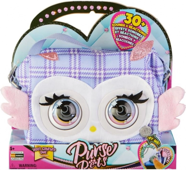 Interactieve handtas Uil Purse Pets