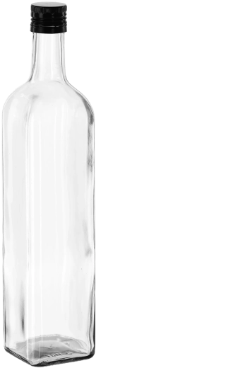 Glazen Marasca-fles 750 ml met metalen schroefdop 30 mm