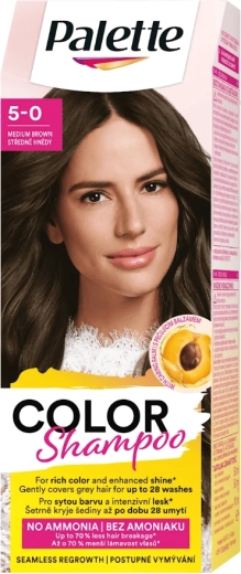 Palette Color Shampoo 5-0 middelnbruin 50 ml