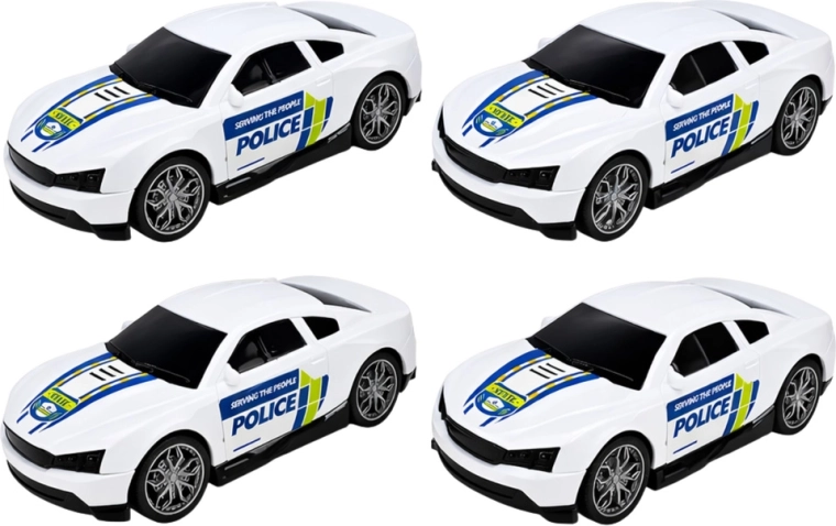 Politieautootjes in de verpakking