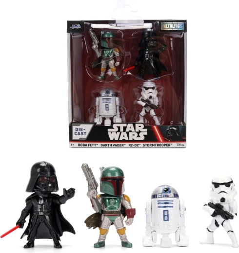 Star Wars Metalfigs set van 4 metalen figuren - 4 stuks