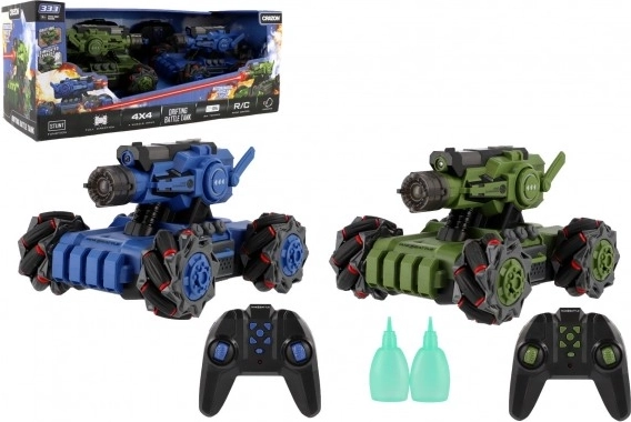 RC-tanks met duel 2,4 GHz – set van 2 stuks met rookeffect en verlichting