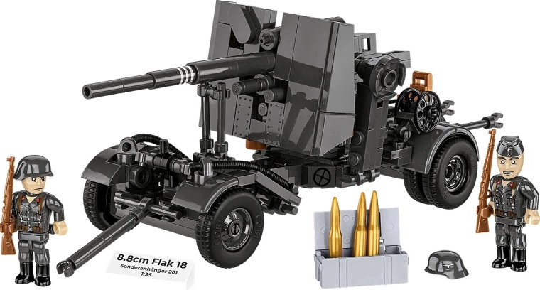 Realistisch model van de legende 8,8 cm FLAK 18