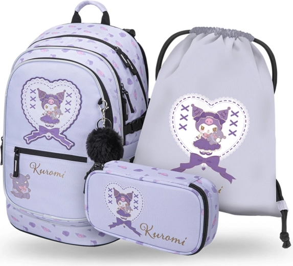 Baagl schoolset 3-delig Core Kuromi Sweet One (rugzak, etui, schoenen-/gymtas) GRS