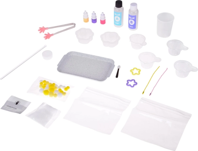 Complete uitrusting voor het maken van slijm