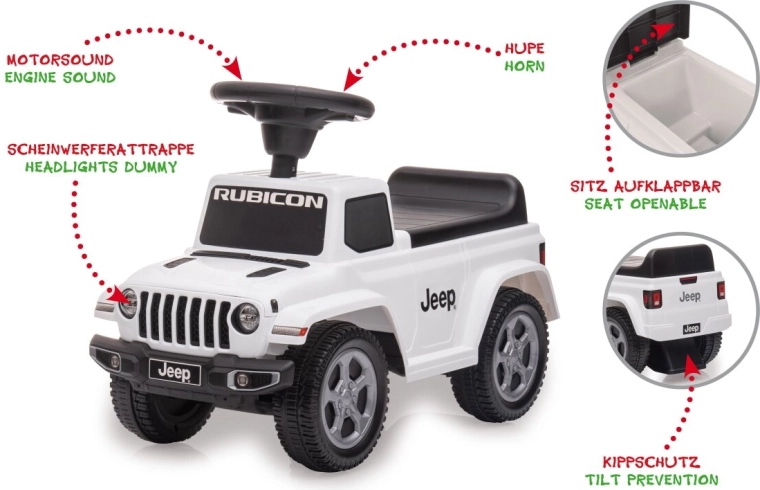 Loopauto Jeep Gladiator wit