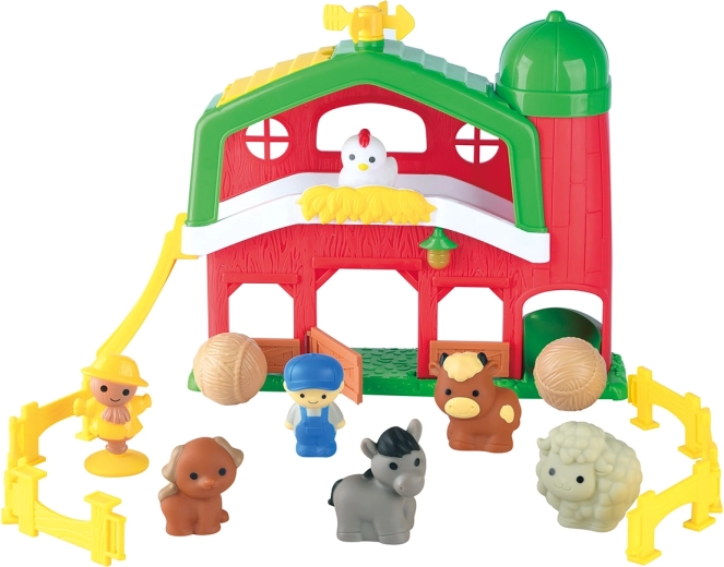Playgo boerderij met dieren – schuur met silo en figuurtjes