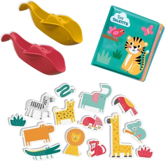Magisch boekje en schuimdieren voor waterspelletjes