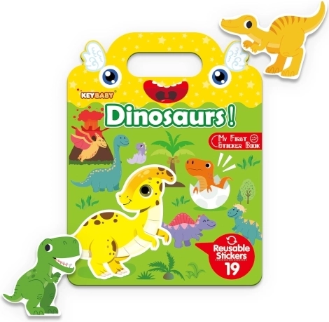 Rubberen stickers Dinosaurussen