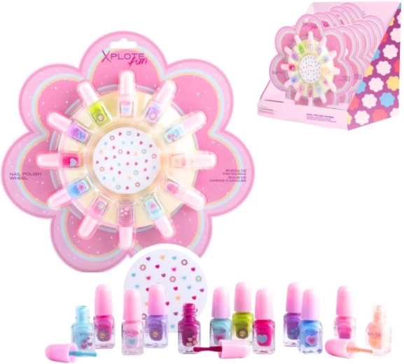 Nagelset in een bloemetje - 1 stuk
