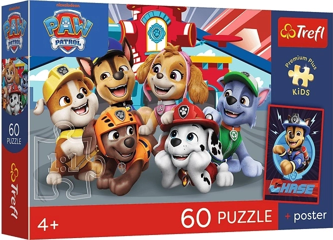 Kinderpuzzel Premium Plus Kids Hondenmiddag 60 stukjes