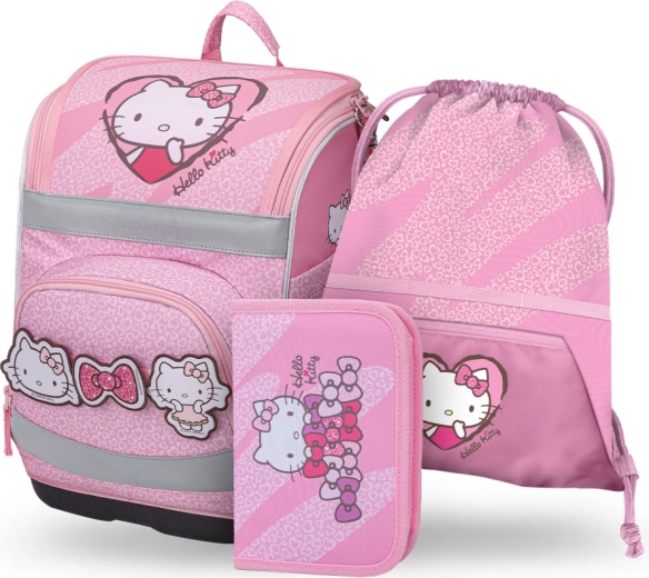 Schoolset Baagl Zippy Plus Hello Kitty Sweet Leopard – schooltas, etui en zakje