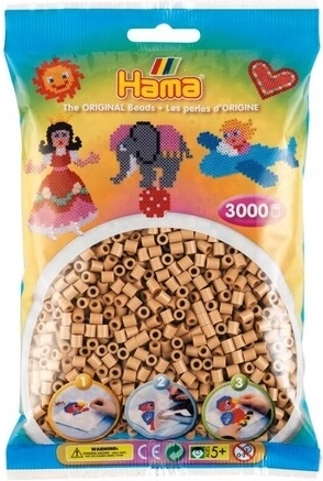 Hama midi strijkkralen – eikenbruin, 3000 stuks