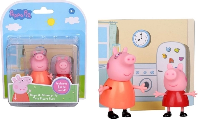 Peppa Pig-figuurtjes – Peppa en mama (2 stuks)