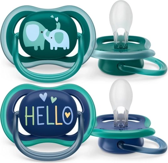 Philips Avent fopspeen Ultra Air 18m+ olifant (2 stuks)