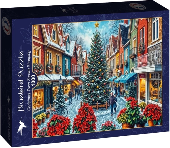 Bluebird puzzel Kerstaankopen op het plein 1000 stukjes