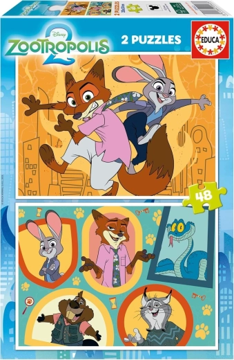 Educa puzzel Zootropolis, 2×48 stukjes