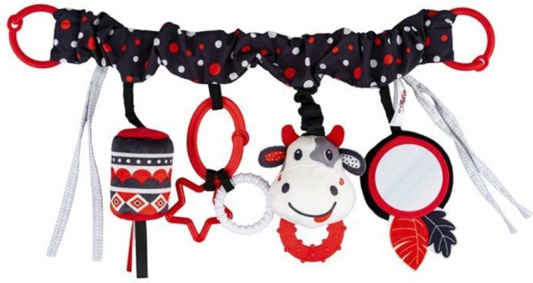 Balibazoo contrasterende kinderwagenketting voor baby's