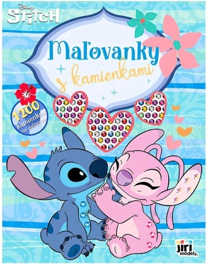 Kleurplaten met steentjes Lilo & Stitch