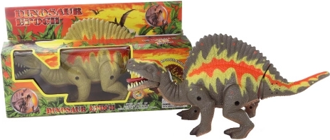 Lopende dinosaurus met licht en geluid, 33 cm