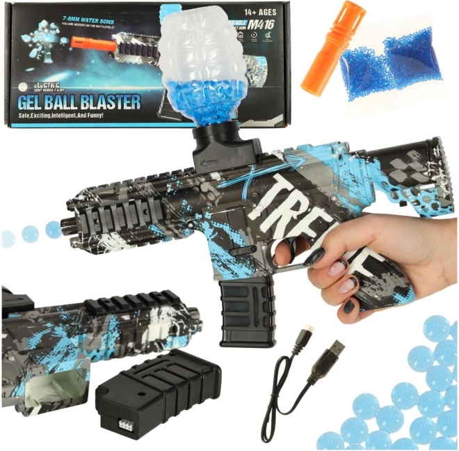 Gelbalpistool waterkarabijn blauw