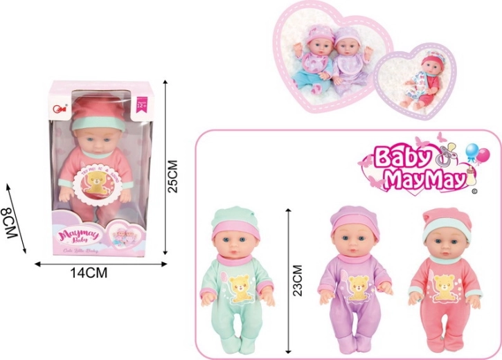 Baby met geluidseffecten 22 cm