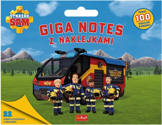 Brandweerman Sam giga-notitieboek met stickers