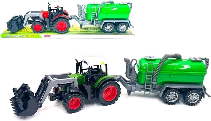Tractor met landbouwmachine