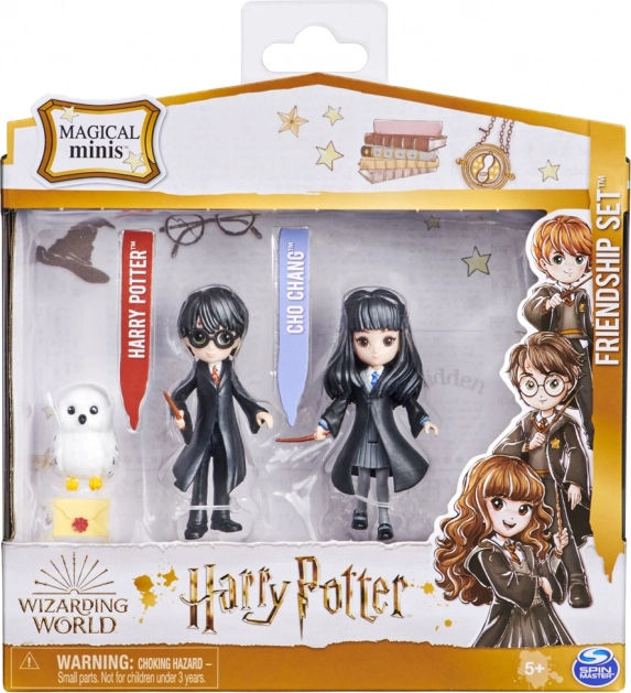 Harry Potter drievoudige set vrienden Harry, Cho en Hedwig