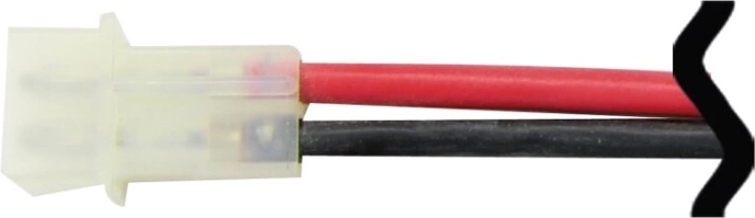 Siliconen verbindingskabel met AMP-connector, 1,5 mm², 18 cm