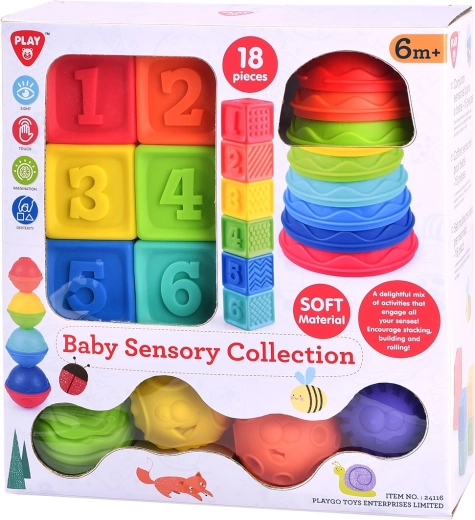 PlayGo sensorische collectie voor kinderen - 18 stuks