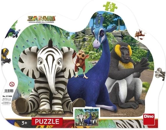Dino Puzzle Zafari 25 stukjes