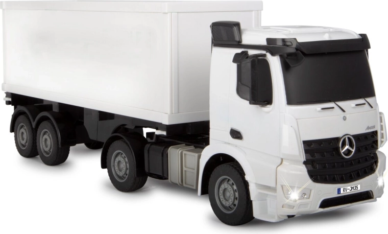 Realistische vrachtwagen met functionele container