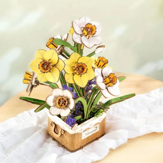 Realistische 3D-bloemendecoratie die niet verwelkt