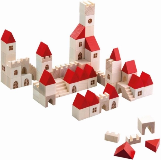 Houten bouwpakket stadje