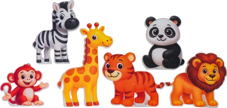 Een dierentuin vol vrolijke dieren