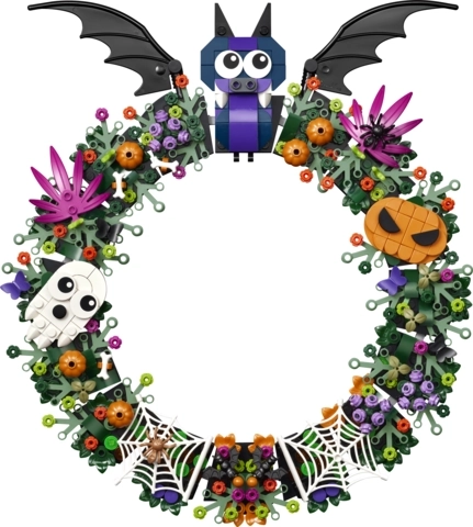 Decoratieve Halloweenkrans om op te hangen