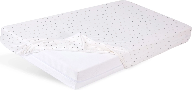 Babymatex hoeslaken van jersey voor kinderbedje 60 × 120 cm – sterretjes