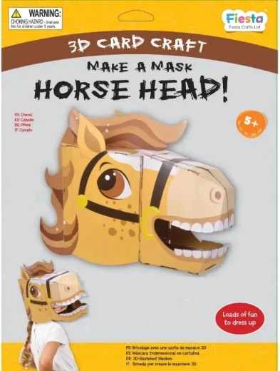 Fiesta Crafts creatieve set 3D masker Paard