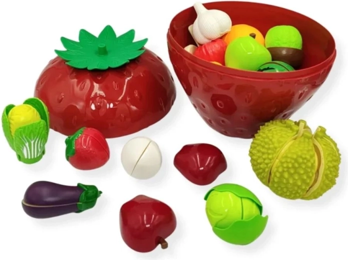 Opbergdoos in de vorm van een aardbei voor eenvoudig opbergen
