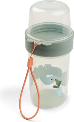 Done by Deer grote snackbox To go 2-way Croco groen