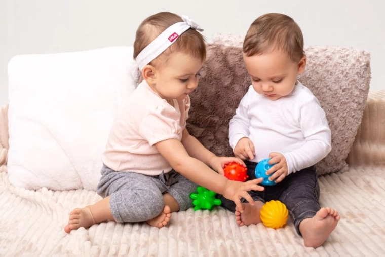 Verschillende texturen voor zintuiglijke ontwikkeling