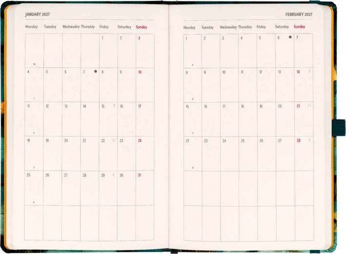 Overzichtelijke maandindeling voor planning