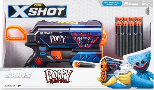 schuimpistool X-Shot Flux Jumpscare – 8 pijltjes