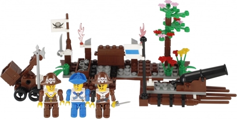 Actiescènes met piraten en kanon