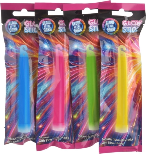 Gekleurde lichtstaafjes van kunststof (UH) 15 cm