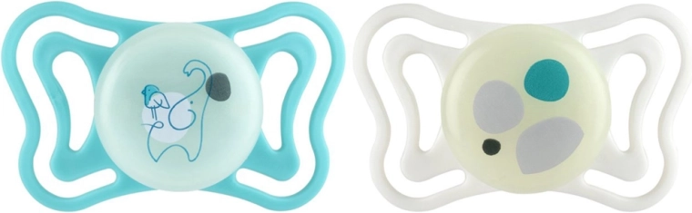 Chicco fopspenen PhysioForma Light siliconen orthodontisch neutraal 6–16 m, 2 stuks