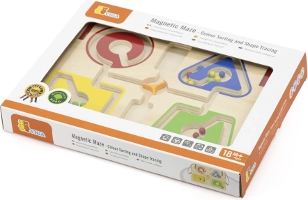 Houten magnetisch doolhof voor kinderen